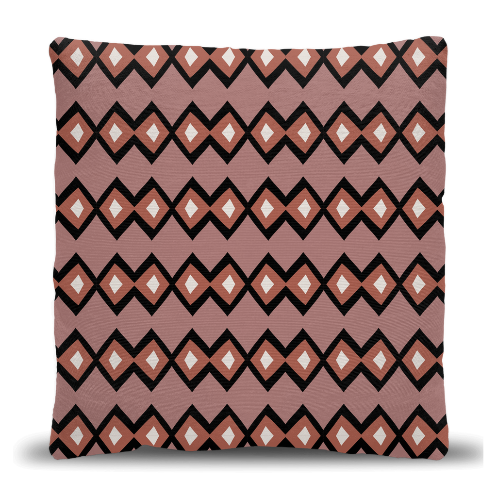 Geometric Diamond Pattern Throw Pillow