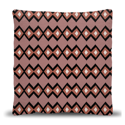 Geometric Diamond Pattern Throw Pillow