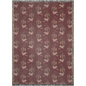 Maroon Vintage Tiger Woven Cotton Blanket