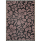 Blush Noir Floral Woven Throw Blanket