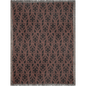 Vintage Floral Motif Woven Throw Blanket