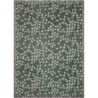 Wildflower Meadow Woven Throw Blanket
