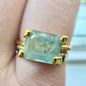 1.65 Ct Natural Montana Sapphire | Hand Mined Emerald Cut Light Blue Green Loose Gemstone | Montana Mined Sapphire | USA Gemstone