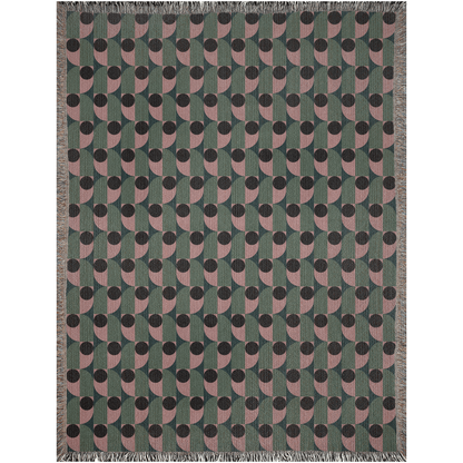 Olive Lunar Woven Throw Blanket