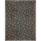 Dark Wildflower Meadow Woven Throw Blanket