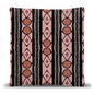 Pink and Terracotta Tribal Geometric Woven Pillow