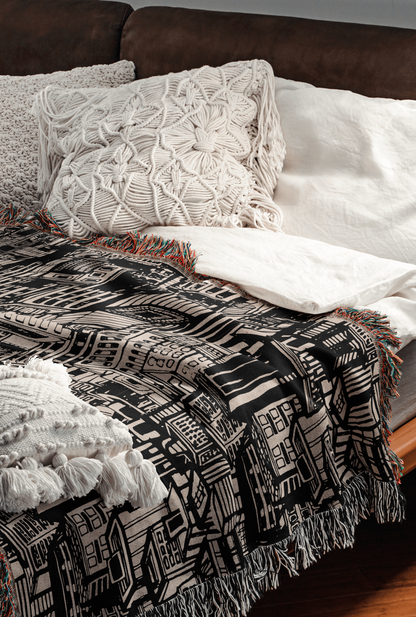 Urban Rhythm Woven Throw Blanket