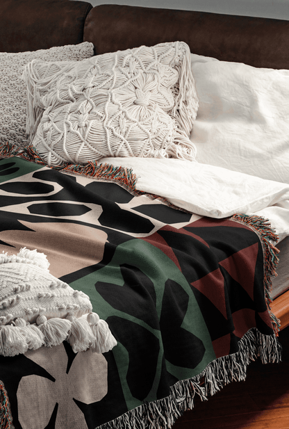 Modern Patchwork Throw Blanket
