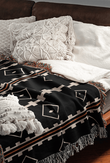 Diamond Stripes Cotton Blanket