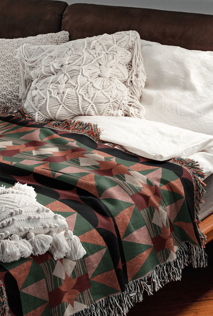Southwestern Revival Woven Throw