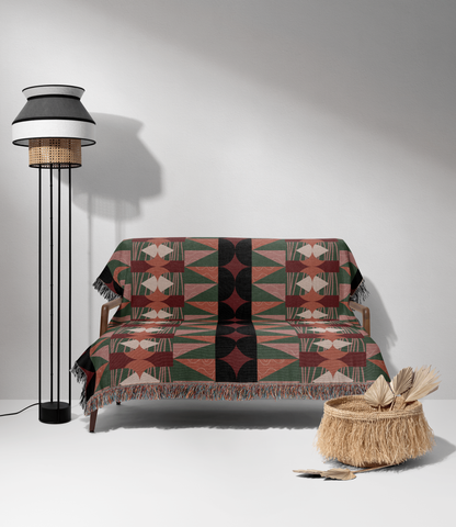 Southwestern Revival Woven Throw