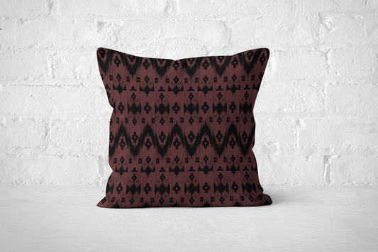 Modern Tribal Ikat Pillow