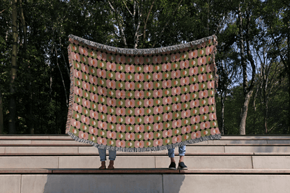 Contemporary Ovals Cotton Blanket
