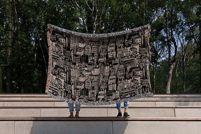 Urban Rhythm Woven Throw Blanket