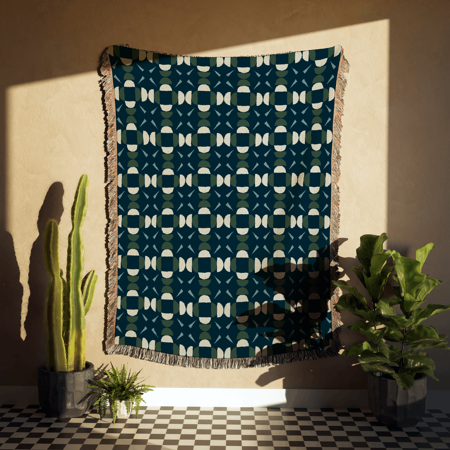 Geometric Bliss Throw Blanket