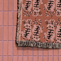 Pink Groovy Tiger Pattern Woven Cotton Throw Blankets - Taylor Bassam