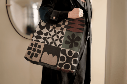 Modern Patchwork Pattern Tote Bag