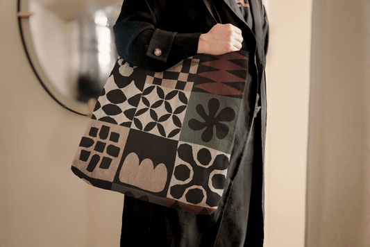 Modern Patchwork Pattern Tote Bag