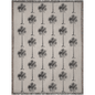 Black and Beige Vintage Palm Tree Woven Cotton Throw Blankets - Taylor Bassam