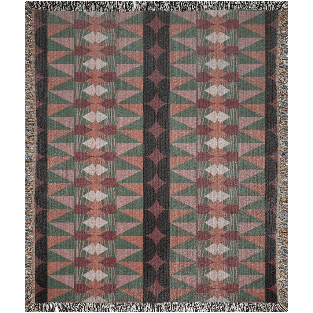 Southwestern Revival Woven Throw