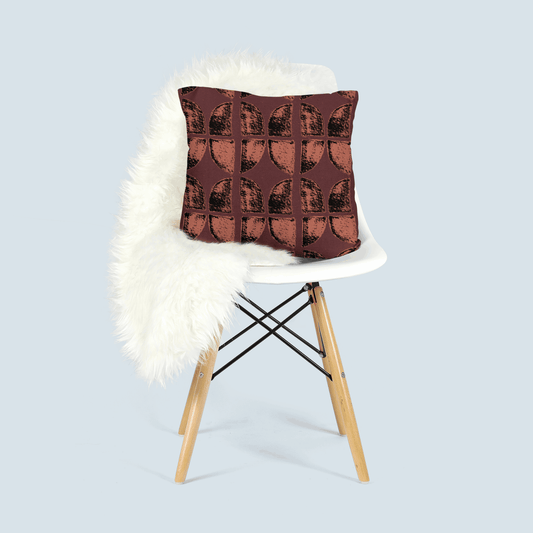 Terra Block Throw Pillow