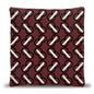 Crimson Interlinked Chain Pillow