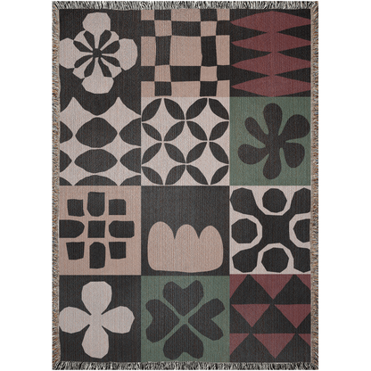 Modern Patchwork Throw Blanket