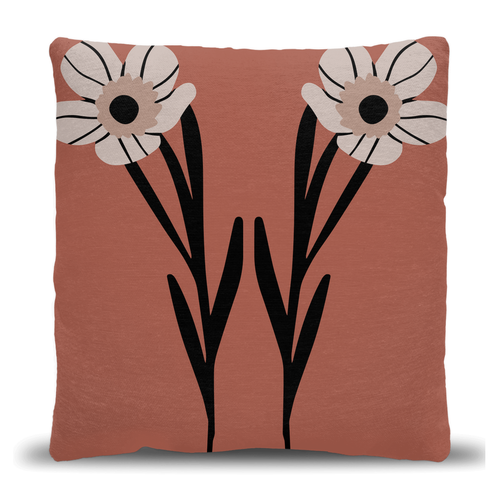 Floral Duo Throw Pillow