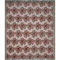 Dusty Rose and Rust Color Handdrawn Floral Woven Cotton Throw Blankets