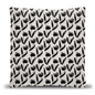 Monochrome Floral Throw Pillow