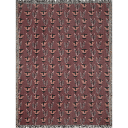 Vintage Bloom Woven Throw Blanket