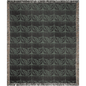 Green and Black Matisse Style Floral Woven Cotton Throw Blankets - Taylor Bassam