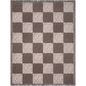 Rust and Beige Matisse Floral Checker Woven Cotton Throw Blankets - Taylor Bassam