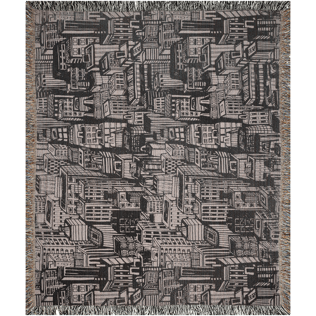 Urban Rhythm Woven Throw Blanket