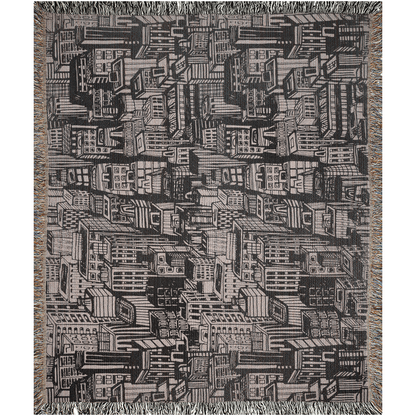 Urban Rhythm Woven Throw Blanket