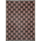 Rust and Mauve Geometric Woven Throw Blanket
