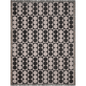 Monochrome Retro Grid Woven Throw Blanket