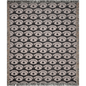 All-Seeing Eye Woven Cotton Blanket in Black and Beige