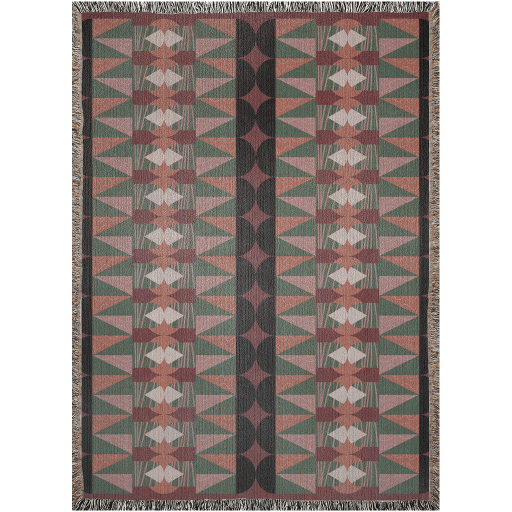 Southwestern Revival Woven Throw
