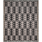 Monochrome Retro Grid Woven Throw Blanket