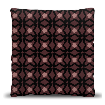 Retro Flower Motif Pillow