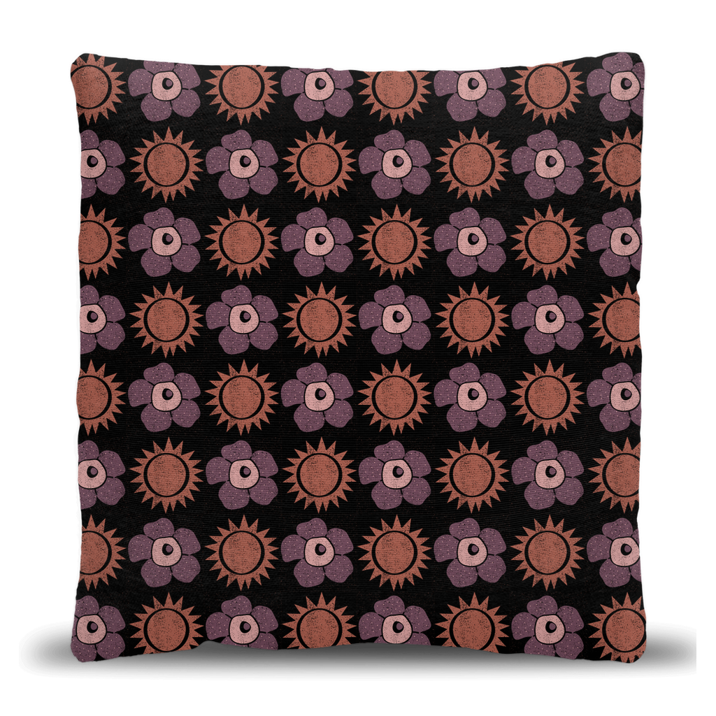 Sun and Bloom Throw Pillow