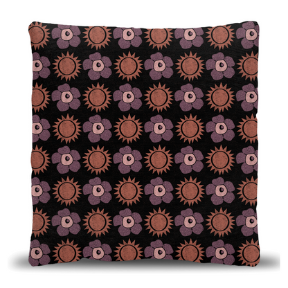 Sun and Bloom Throw Pillow