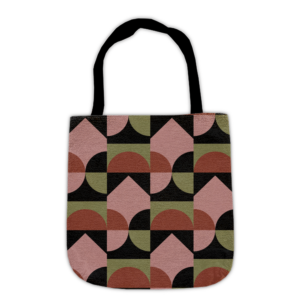 Modern Earth Tones Geometric Tote Bag