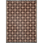 Burnt Orange and Green MCM Pattern Woven Cotton Throw Blankets