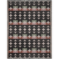Modern Circles and Squares Geometric Cotton Blanket
