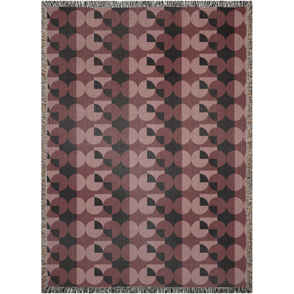 Geometric Illusion Woven Throw Blanket