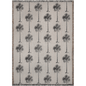 Black and Beige Vintage Palm Tree Woven Cotton Throw Blankets - Taylor Bassam