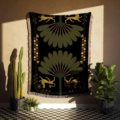 XL Art Deco Woven Blanket