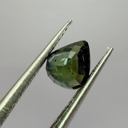 Natural Teal Green Sapphire Gemstone | Pear Cut 1.01 Ct Unheated Certified Loose Sapphire